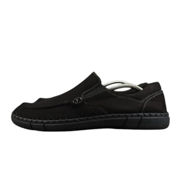 Robert Wayne Shoes Mens 9.5 Loafer Slip On Moc Comfort Casual Walking Work Black main image 11
